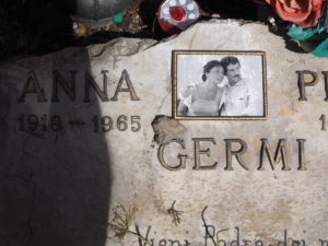 Il grande regista PIETRO GERMI è sepolto nel Cimitero di Castel di Guido