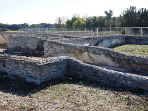 Volontari GAR scavo Villa Romana delle Colonnacce a Castel di Guido.