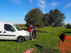 Volontari GAR scavo Villa Romana delle Colonnacce a Castel di Guido.