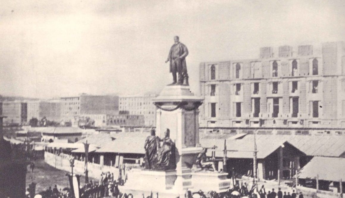 ROMA - 1895 -inaugurazione monumento a CAMILLO CAVOUR