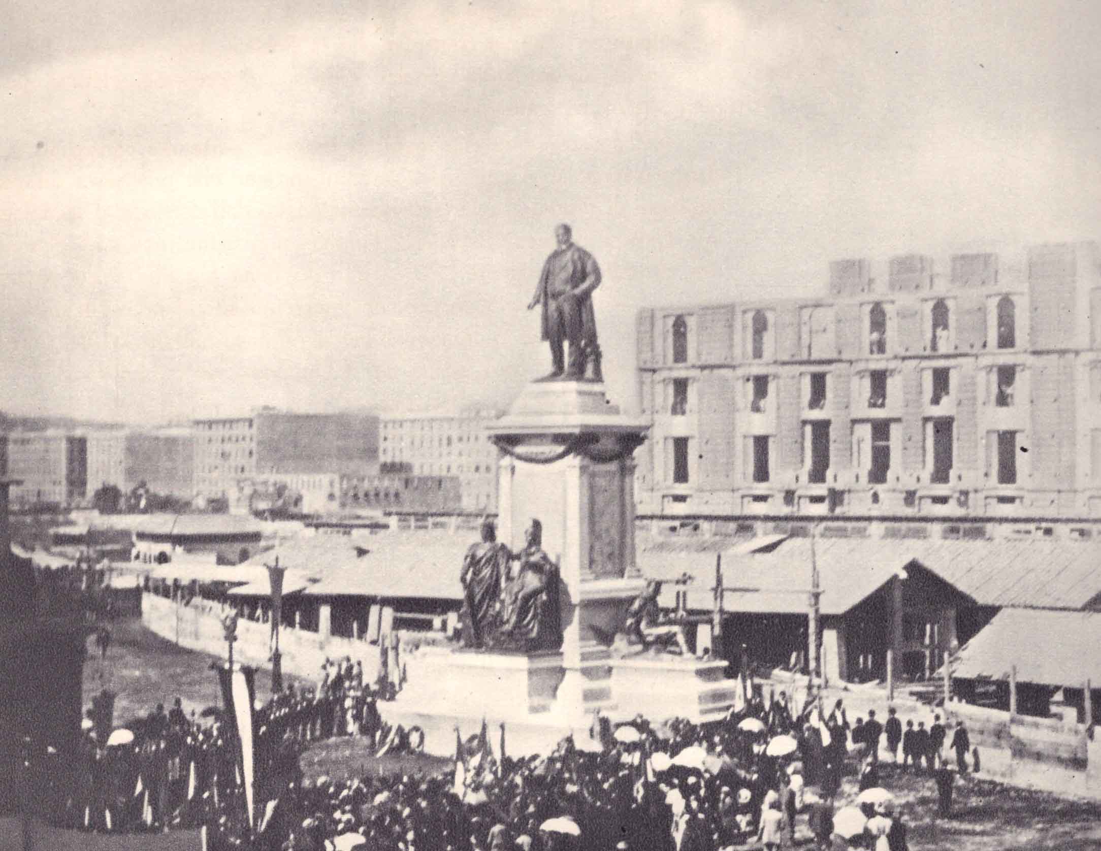 ROMA - 1895 -inaugurazione monumento a CAMILLO CAVOUR