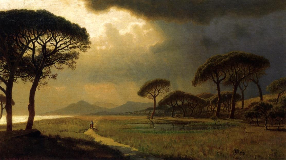 Goethe J.W., Viaggio in Italia -William Stanley Haseltine-Morning LIght,Roman Campagna