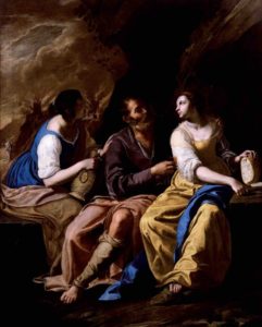 Lot e le sue figlie-Artemisia Gentileschi Palazzo Braschi fino al 7 maggio 2017.