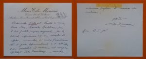 Monsignor Tito MANCINI-Biglietto Autografo