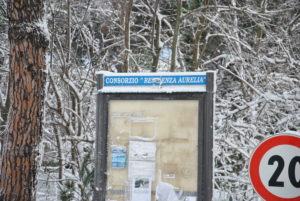 RESIDENZA AURELIA di CASTEL DI GUIDO , la grande neve di Febbraio 2012-