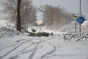 RESIDENZA AURELIA di CASTEL DI GUIDO , la grande neve di Febbraio 2012-