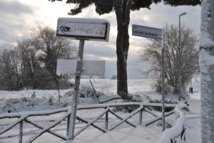 RESIDENZA AURELIA di CASTEL DI GUIDO , la grande neve di Febbraio 2012-