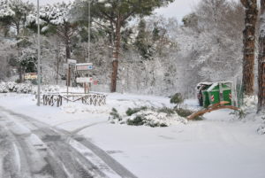 RESIDENZA AURELIA di CASTEL DI GUIDO , la grande neve di Febbraio 2012-