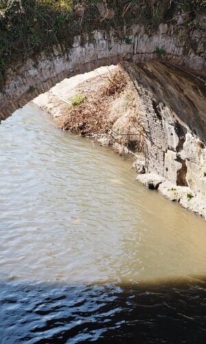 CASTEL di GUIDO-Bivio di FREGENE-via Aurelia- PONTE ROMANO SUL FIUME ARRONE.