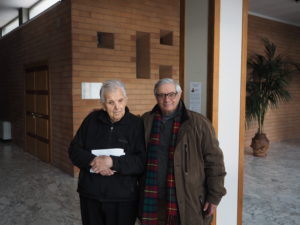 Monsignor Diego Bona , giornalista Franco Leggeri al Convegno FAC