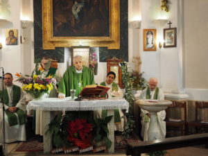 Monsignor Diego Natale Bona a Castel di Guido- chiesa dello Spirito Santo