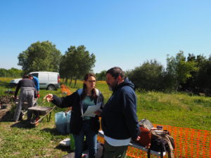 Castel di Guido- - 22 aprile 2017-GAR- Sessione di scavo Villa Romana delle Colonnacce .Dott.Gianfranco GAZZETTI- Presidente GAR