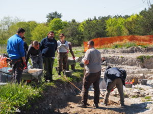 Castel di Guido- - 22 aprile 2017-GAR- Sessione di scavo Villa Romana delle Colonnacce .