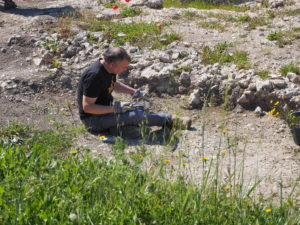 Castel di Guido- - 22 aprile 2017-GAR- Sessione di scavo Villa Romana delle Colonnacce .