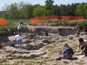 Castel di Guido- - 22 aprile 2017-GAR- Sessione di scavo Villa Romana delle Colonnacce .