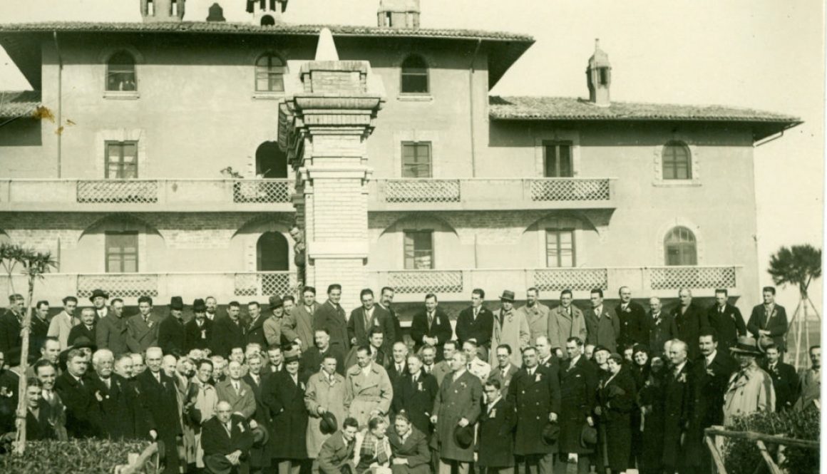 MACCARESE (RM)-16 febbraio 1933-AGRICOLTORI LOMBARDI IN VISITA ALLE BONIFICHE