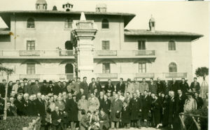 MACCARESE (RM)-16 febbraio 1933-AGRICOLTORI LOMBARDI IN VISITA ALLE BONIFICHE