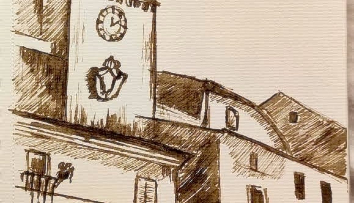 Castelnuovo di Farfa (Rieti) nei disegni di Francesca Vanoncini-La Torre dell'Orologio