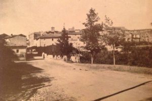 Castelnuovo di Farfa (Rieti) Via Roma Est- foto inizio '900