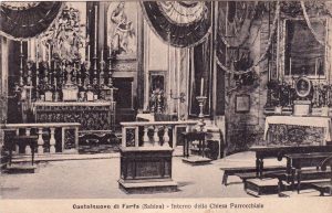 CASTELNUOVO DI FARFA: Foto degli anni'30 interno chiesa parrocchiale.