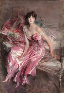  La signora in rosa-Dipinto di Giovanni Boldini