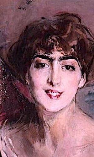 La signora in rosa-Dipinto di Giovanni Boldini