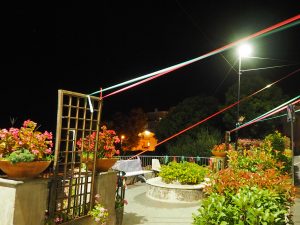 Castelnuovo di Farfa la notte e i Bar di via Roma.