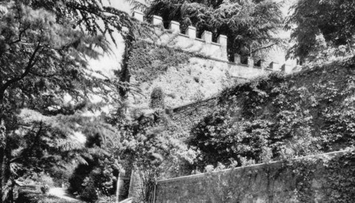 ORVINIO (Rieti)- Il Castello-Interno del Parco una Torre- foto del 1935.