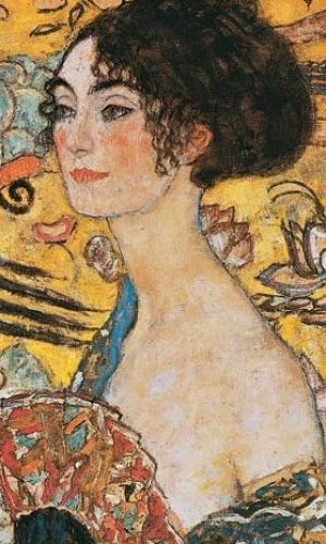 La dama con ventaglio di Gustave Klimt