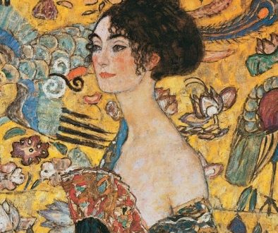 La dama con ventaglio di Gustave Klimt