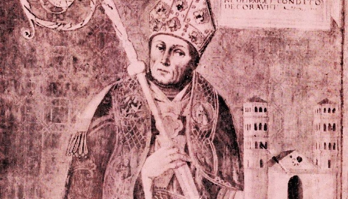 San Lorenzo Siro, Vescovo di Sabina e fondatore dell'Abbazia di Farfa-Foto del 1921-