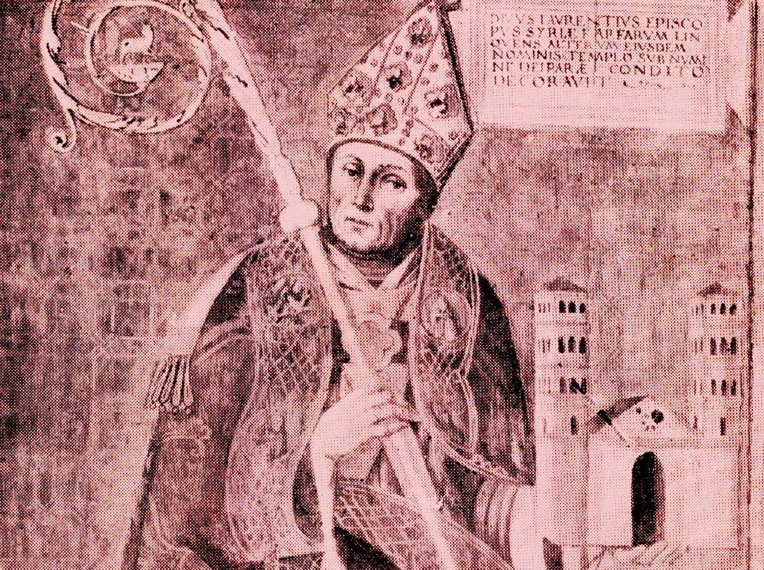San Lorenzo Siro, Vescovo di Sabina e fondatore dell'Abbazia di Farfa-Foto del 1921-