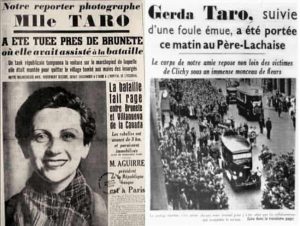 Gerda Taro i funerali