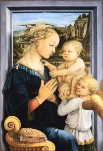 Filippo Lippi : "La Madonna con Bambino e Angeli"