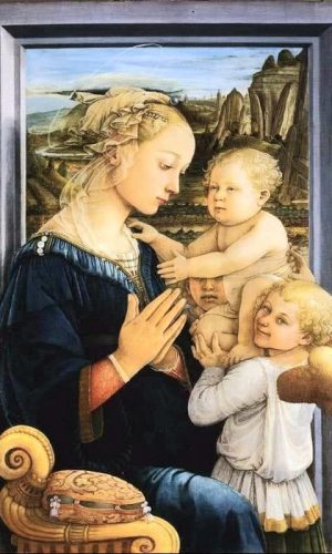 Filippo Lippi : "La Madonna con Bambino e Angeli"