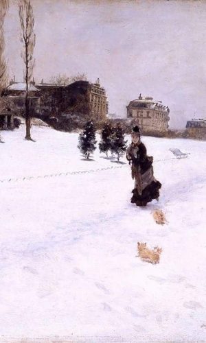 Giuseppe De Nittis Dipinto Sulla neve, 1875