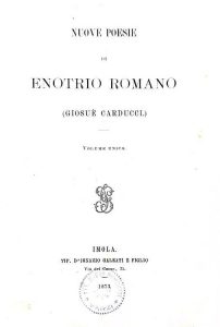 Giosuè Carducci - Nuove poesie - prima edizione del 1873