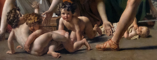 “Le Sabine” è un dipinto Jacques-Louis David-Particolare Romolo