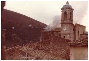 TOFFIA - Incendio chiesa parrocchiale notte tra il 31 dicembre del 1981 e il 1 gennaio del 1982-