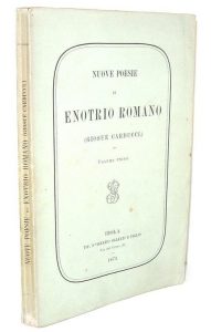 Giosuè Carducci - Nuove poesie - prima edizione del 1873