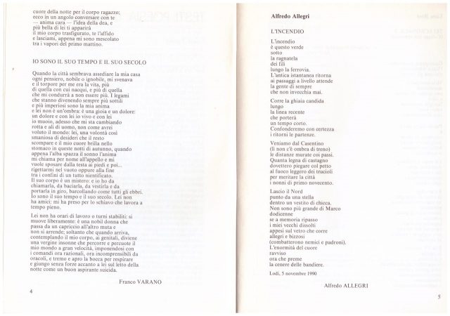 Rivista Collettivo R-Poesie pubblicate n° 54 del 1990 -