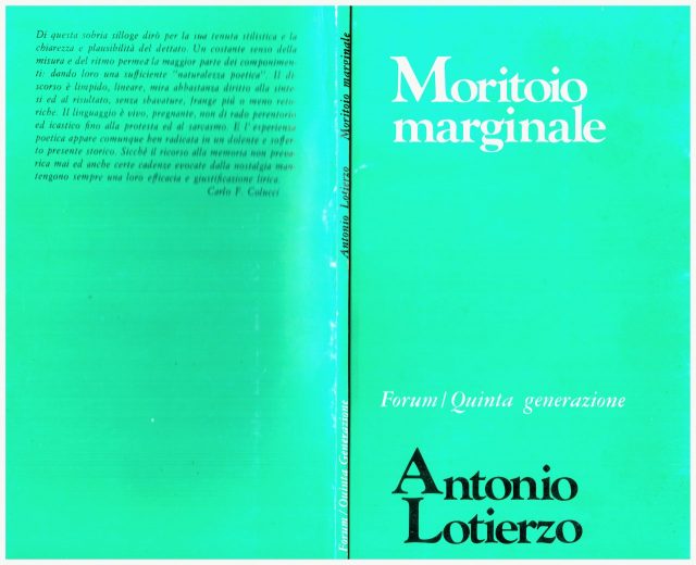 - Antonio LOTIERZO- Poesie “MORITORIO MARGINALE”-