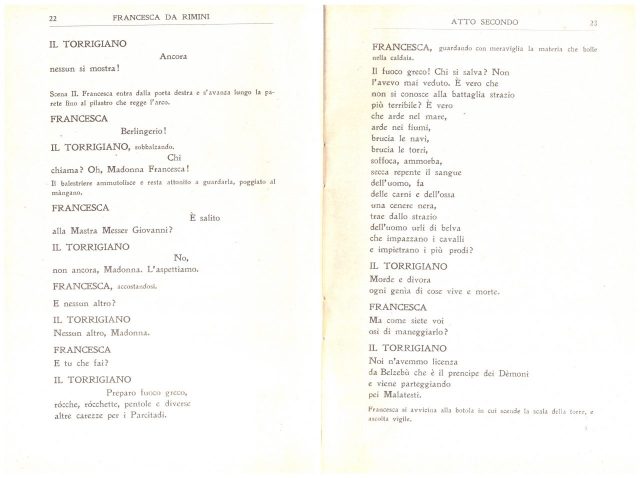 Gabriele D’Annunzio- “FRANCESCA da RIMINI”- Edizione 1914- 