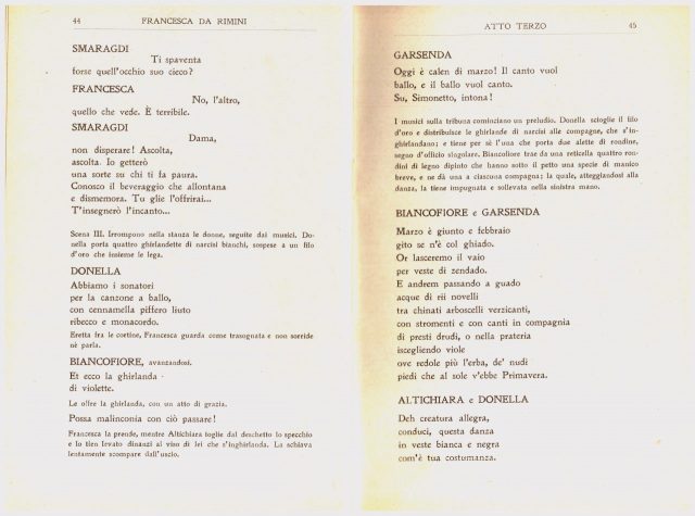 Gabriele D’Annunzio- “FRANCESCA da RIMINI”- Edizione 1914- 