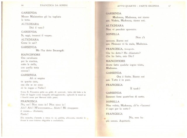 Gabriele D’Annunzio- “FRANCESCA da RIMINI”- Edizione 1914- 