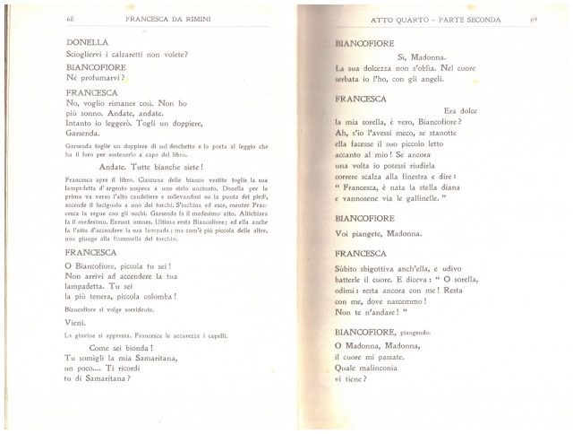 Gabriele D’Annunzio- “FRANCESCA da RIMINI”- Edizione 1914- 