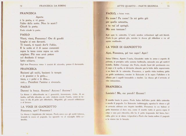 Gabriele D’Annunzio- “FRANCESCA da RIMINI”- Edizione 1914- 