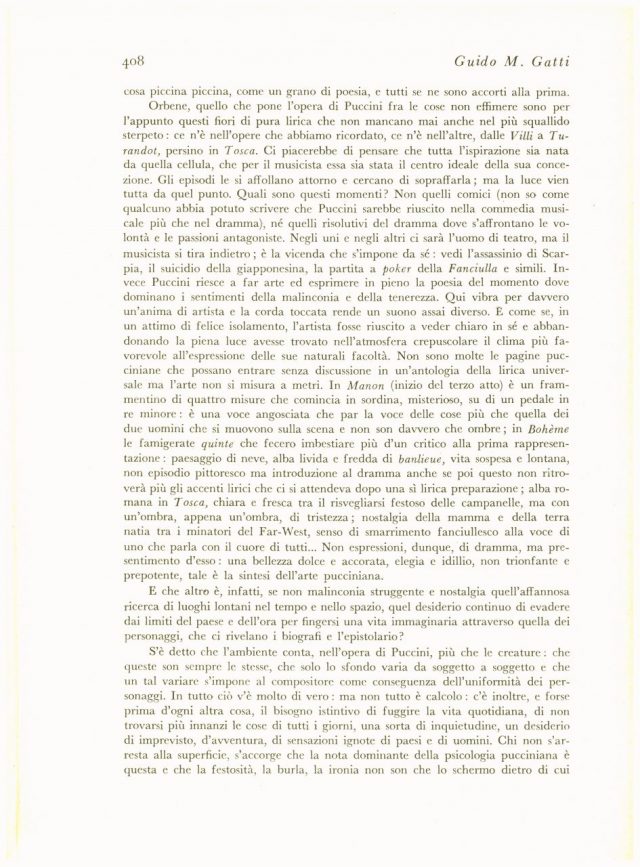 Guido Gatti -“GIACOMO PUCCINI dieci anni dopo la morte"