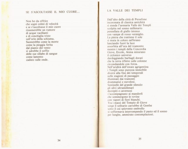 Lidia SENES- Poesie “Le Parole della Notte”-Lalli Editore 1982 