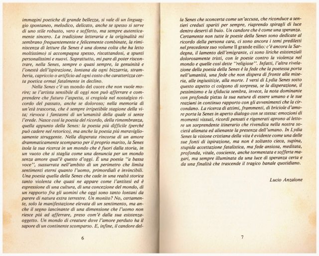 Lidia SENES- Poesie “Le Parole della Notte”-Lalli Editore 1982 